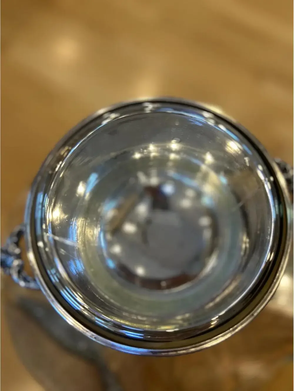 Vintage Forbes Silver Co. Silverplate Vacuum Insulated Ice Bucket with Glass LId